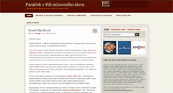Desktop Screenshot of mluveny.panacek.com